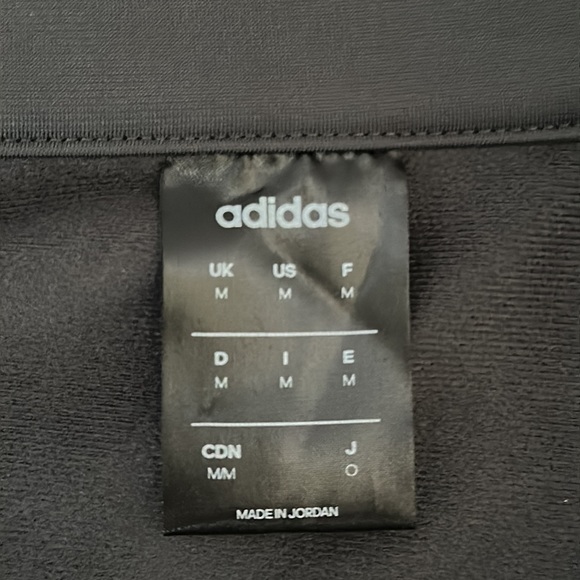 Adidas Warm-Up 3-Stripes Track Jacket- Sz M, Gray/Black - Picture 6 of 6